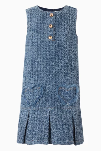 فستان بحواف صدفية ونقشة زهور تفتا