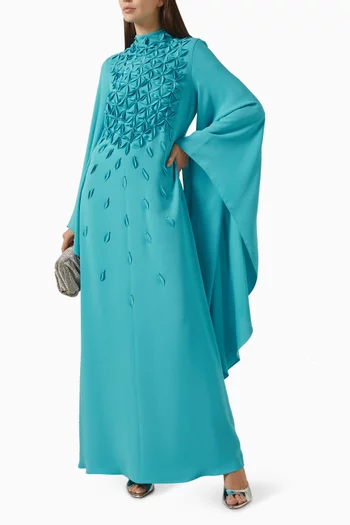 قفطان مزين بزهور بارزة