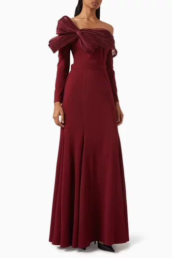 Bow Off-shoulder Dress