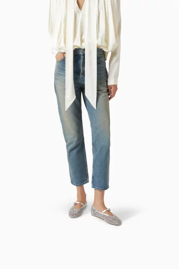 حذاء باليرينا غيلدا بكعب مسطح قماش شبكي