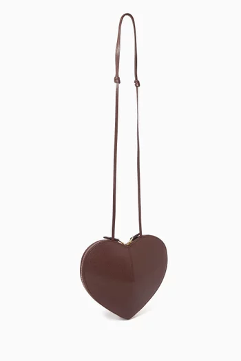 Mini Le Coeur Crossbody Bag in Suede