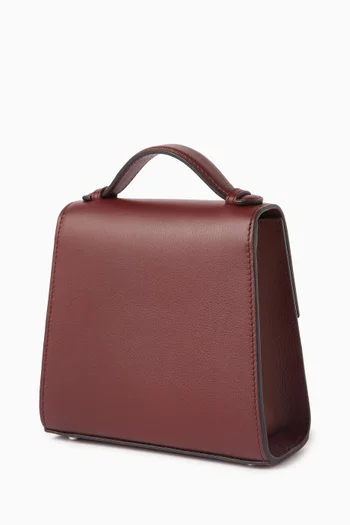 Small Top Handle Bag in Leather