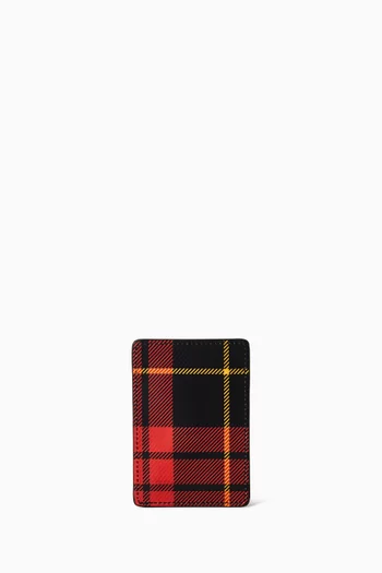 Tartan Magnetic Card Holder