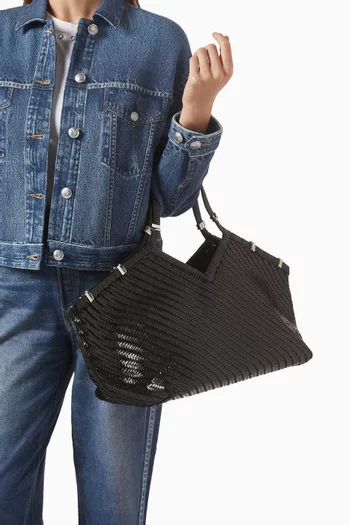 La Grande Usha Tote Bag in Woven Leather