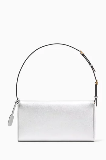 حقيبة كتف ديفين صغيرة جلد نابا لامع