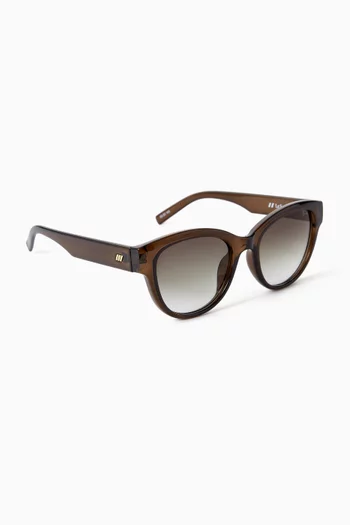 Majestic Cat-eye Sunglasses in Polymer