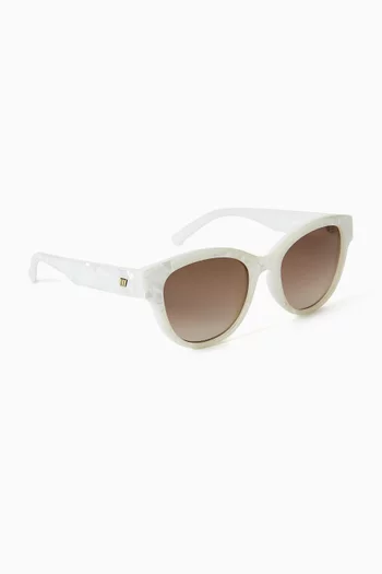 Majestic Cat-eye Sunglasses in Polymer