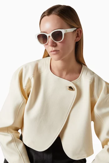 نظارة شمسية ماجستيك بتصميم عين القطة وإطار بوليمر