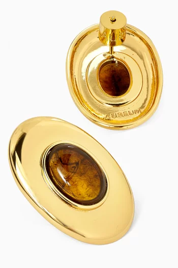 Marisol Stud Earrings in 24kt Gold-plated Brass