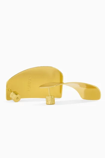 Selene Reflective Earrings in 24kt Gold-plated Brass