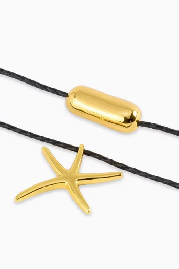 Riviera Starfish Necklace in 24kt Gold-plated Brass