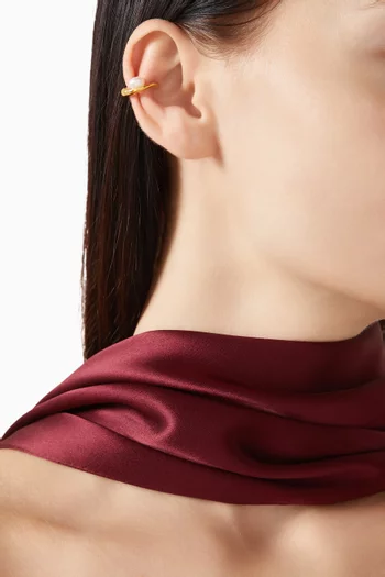 Ballon Single Ear Cuff in 18kt Gold-plated Sterling Silver