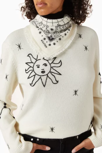 وشاح باندانا هاتشي استرو صغير كشمير