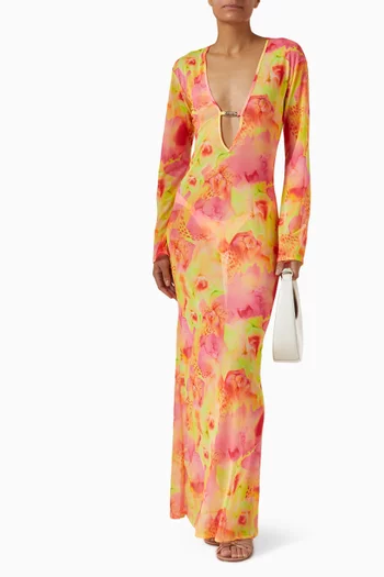 فستان فريدا للارتداء فوق ملابس السباحة قماش شبكي