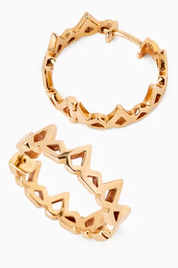 My Star Hoop Earrings in 18kt Rose Gold