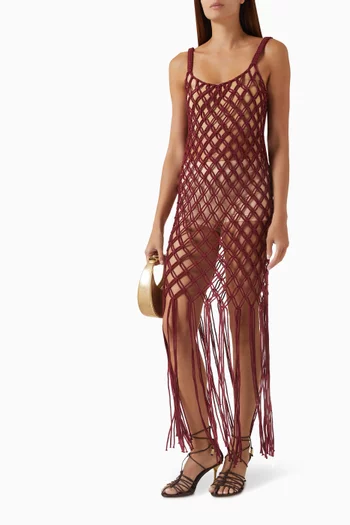 Manuela Macrame Dress in Cotton