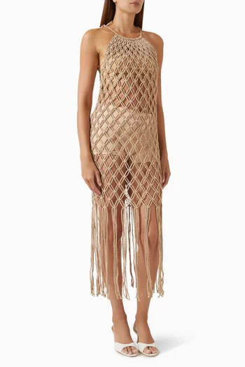 Helena Macrame Dress in Cotton