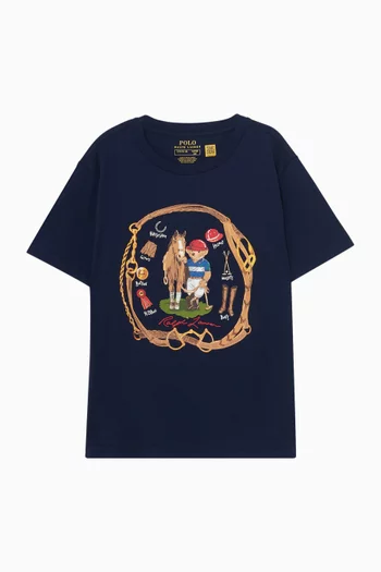 Graphic-print T-shirt in Cotton