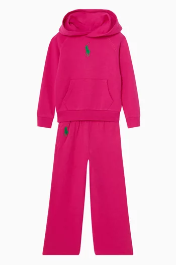 كنزة بغطاء رأس وشعار الماركة قطن