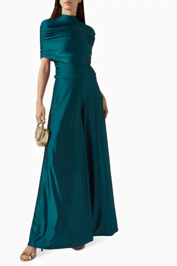 Mockneck Ruched Top in Jersey