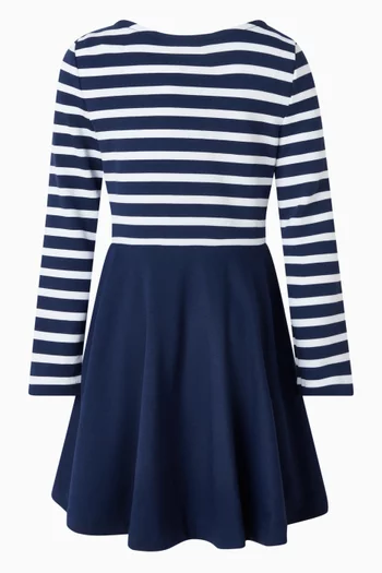 Striped Flared Dress