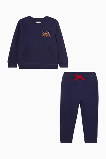 طقم متناسق بطبعة صوف 