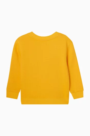 سويت شيرت بطبعة لاعب بولو على الحصان مزيج قطن