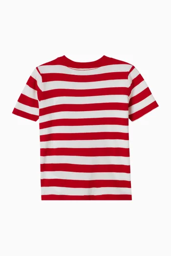 Striped T-shirt in Cotton