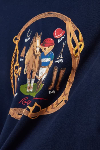 تي شيرت بطبعة قطن