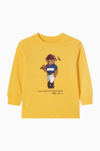 تي شيرت بطبعة قطن