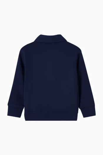 Half Zip Sweatshirt in Cotton-blend