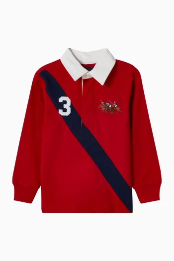 قميص رغبي بطبعة 