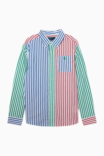 قميص مخطط قطن