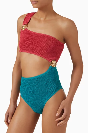 Hibiscus Maillot One-piece Swimsuit