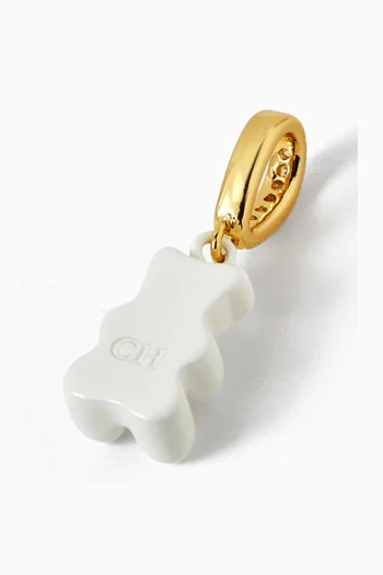 Abundance Bear Pendant in 18kt Gold-plated Brass