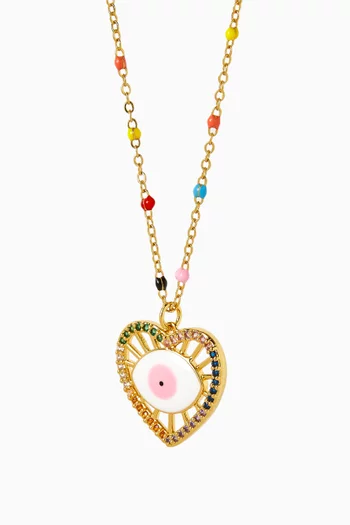 Only Cuteness Necklace in 18kt Gold-plated Brass