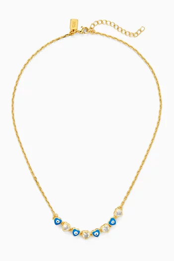 Good Vibes Only Necklace in 18kt Gold-plated Brass