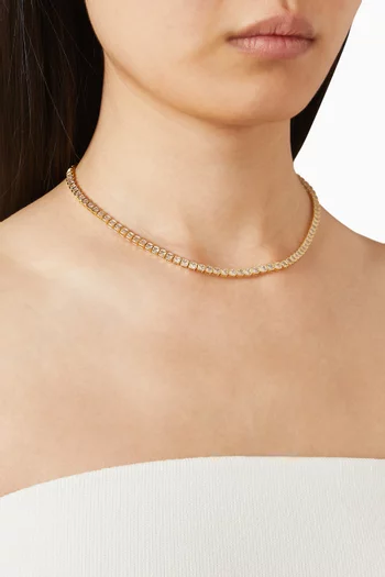 Mini Elysian Necklace in 18kt Gold-plated Brass