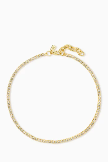 Mini Elysian Necklace in 18kt Gold-plated Brass