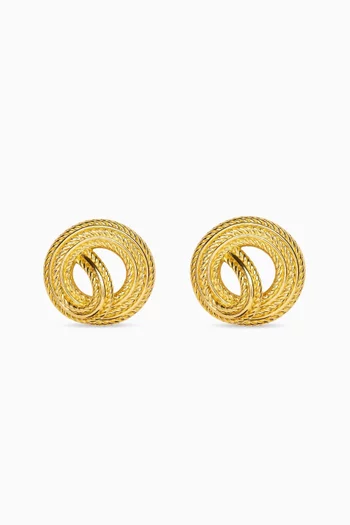Ginza Earrings in 18kt Gold-plated Brass