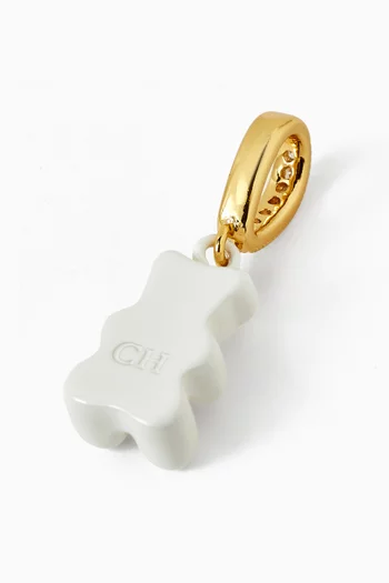 Karma Bear Pendant in 18kt Gold-plated Brass