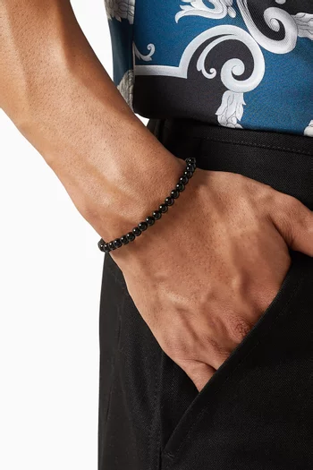 سوار بخرز أونيكس فضة إسترلينية