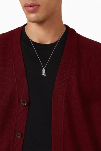 قلادة بدلاية على شكل أدوات فضة إسترلينية