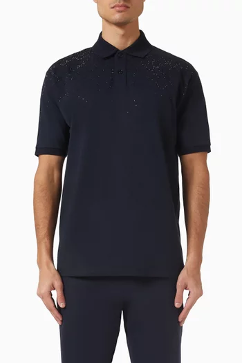 Crystal Polo Shirt in Cotton Piquet