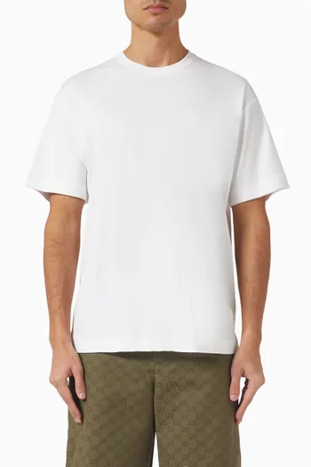 Embroidered T-shirt in Cotton