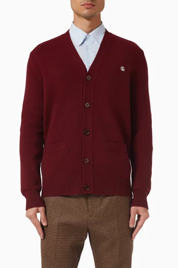 كارديغان مطرز صوف وكشمير