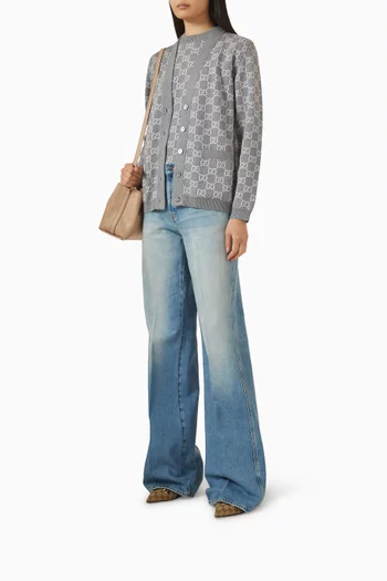 Horsebit Pumps in GG Canvas