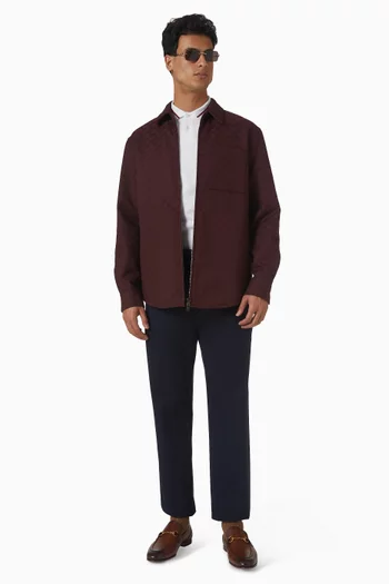 GG Zip Jacket in Canvas