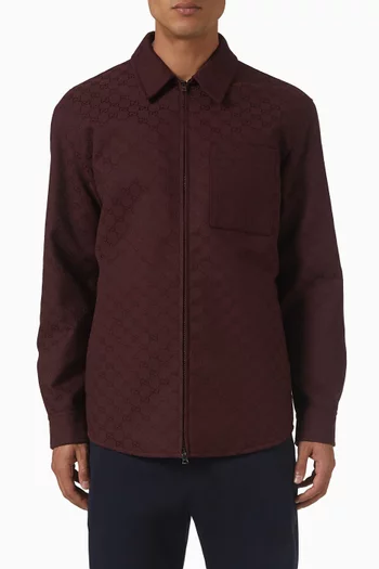 GG Zip Jacket in Canvas