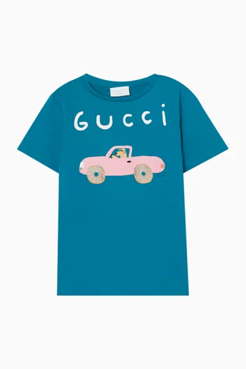 Graphic Logo T-shirt in Cotton